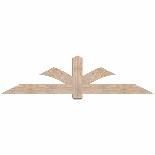 Ekena Millwork Redmond Smooth Timber Gable Bracket, Douglas Fir, 84"W x 21"H x 3 1/2"D x 5 1/2"F, 6/12 Pitch GBW084X21X0406RED00SDF - main